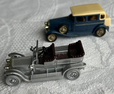 2 Lledo Days Gone Rolls Royce 1907 Silver Ghost & 1929 Blue D Back, Made England - Image 1 of 4