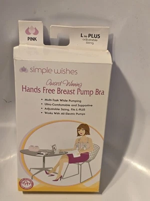 Простой желания руки бесплатный груди насос бюстгальтер розовый новый в коробке бюстгальтер размер L плюс - Изображение 1 из 4
