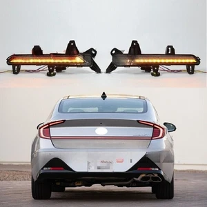 Pair LED Rear Reflector Tail Light Brake Lamp for Hyundai Sonata 2021 2022 2023 - Picture 1 of 8
