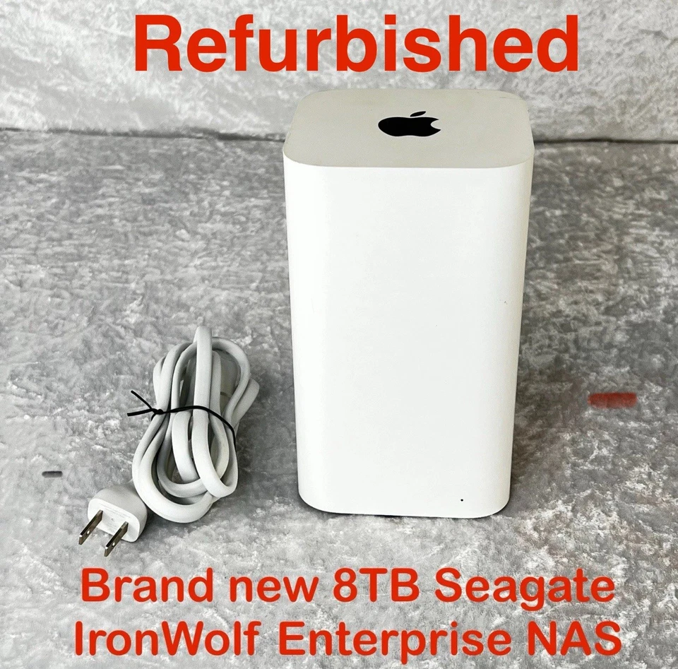 Router inalámbrico Apple AirPort Time Capsule IronWolf Pro NAS 8 TB HDD A1470 *LEER* Foto 1 de 4