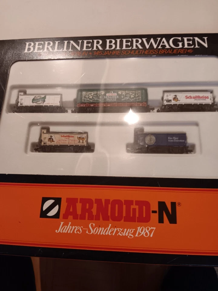 Arnold 0156 Spur N Set 5 x Berliner Bierwagen Sonderserie 1987 in OVP - Bild 1 von 1