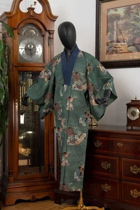 QUERIDA VAINILLA JAPONESA JUBAN ROPA INTERIOR KIMONO PARA HOMBRE AUTÉNTICO VINTAGE HECHO EN JAPÓN - Imagen 1 de 8