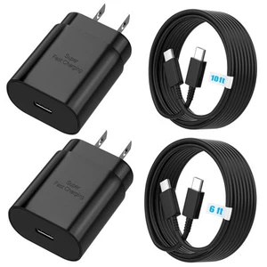 Android Charger 25W, for Samsung Charger, Super Fast Charging USB C Block, Ty... - Picture 1 of 7
