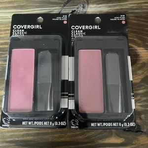 LOT (2) COVERGIRL CLEAN CLASSIC COLOR BLENDABLE BLUSH #510 ICED PLUM - Picture 1 of 1