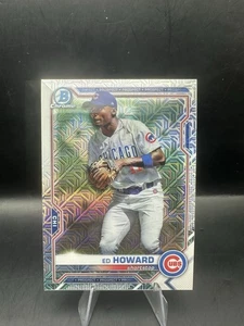 2021 Bowman Chrome Ed Howard MOJO REFRACTOR #BCP-12 Chicago Cubs - Picture 1 of 2