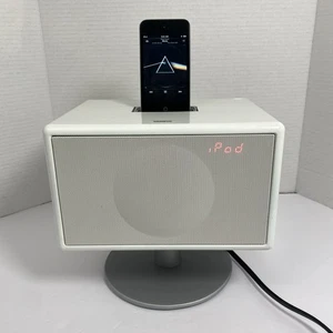 Geneva Sound System Model S White iPod Dock Speaker W/Stand Tested Works - Picture 1 of 10