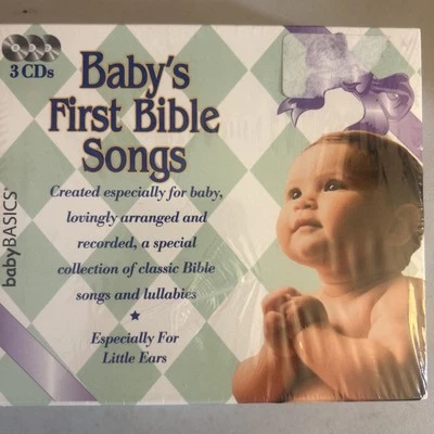 New! Baby's First Bible Songs - 3 CD Set For Little Ears!  Free Shipping - Image 1 of 2