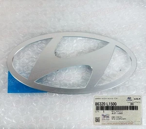 GENUINE OEM ® Front Hood Silver Emblem 2024-2025 Hyundai Sonata DN8 86320L1500 - Picture 1 of 5