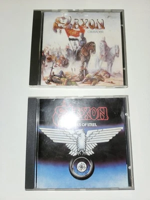 Saxon 2 CD Lot Vintage Wheels Of Steel Crusader  Foto 1 de 4