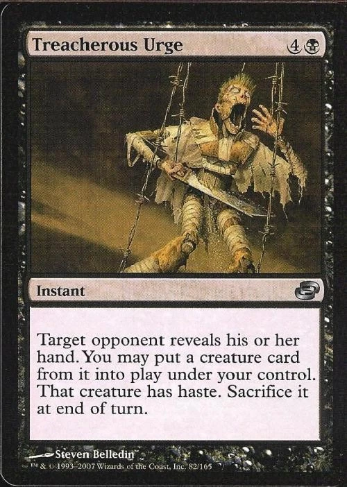 Treacherous Urge - Medium Play MTG Planar Chaos - Image 1 of 1