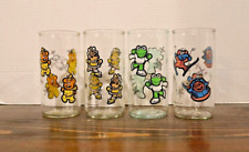 1989 The Muppet Babies Kraft Vintage Jelly Jar Glasses Complete Set of 4