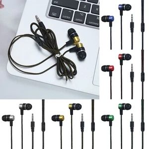 3.5mm Universal Headphones In-Ear Stereo Earbuds Earphone For Cell Phone 1Pcs - Picture 1 of 19