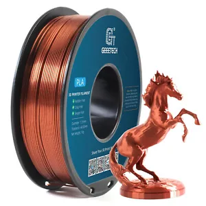 Geeetech Silk PLA filamento stampante 3D 1 kg 1,75 mm finitura seta rame lucido - Foto 1 di 8