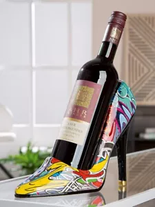 59182 Flaschenhalter Schuh Street Art Pumps Graffiti Kunstharz B 23cm H 19cm - Imagen 1 de 5