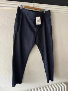 nike mens golf navy blue trousers 40 / 30 slim fit bnwt - Picture 1 of 4