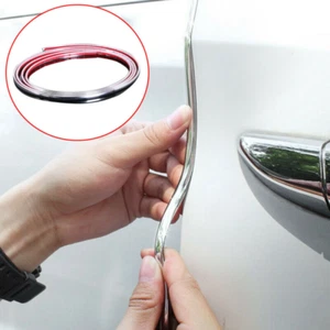 6mm 6.5FT Chrome Car Door Edge Strip Guard Protector Moulding Trim Anti Dent  - Picture 1 of 12