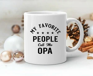 Opa Mug Grandpa Papa Pops Funny Grandfather Mug Christmas Fathers Day Gift - Picture 1 of 1