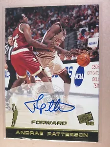 1998 Press Pass Basket Autografato Rookie Card Andrae Patterson (Indiana) - Foto 1 di 2