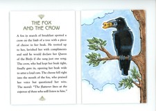 2020 UD Goodwin Champions Fox & Crow Aesop's Fables Sketch Booklet Bob Petrecca