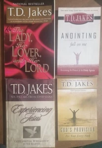 Lot 4 T D Jakes Books Anointing Fall On Me Experience Jesus The Lady Lover Lord  - Picture 1 of 6