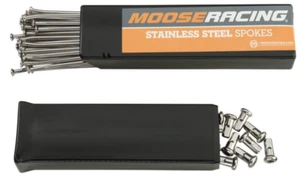 Juego de radios de acero inoxidable de 18" Moose Racing 0211-0039 para Honda XR250 400 600 650 - Imagen 1 de 1