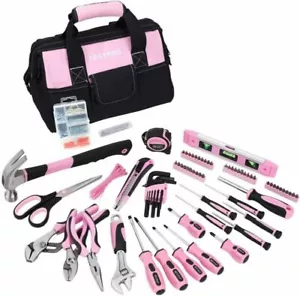 220-teiliges Reparaturwerkzeug-Set für Damen zu Hause 12 Zoll breite Öffnung offene Aufbewahrung Werkzeugtasche - Bild 1 von 8