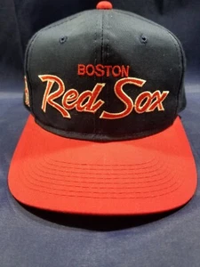 Vintage Boston Red Sox Hat Sports Specialties Script SnapBack Cap MLB Twill - Picture 1 of 13