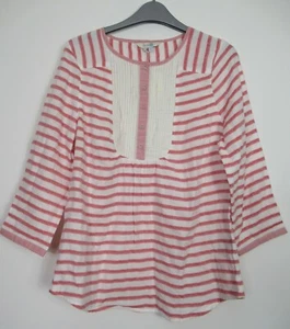 New Boden Scarlett Striped Cotton Tunic Top Size 10 - Picture 1 of 3