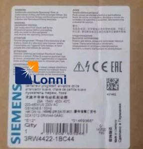 Arrancador suave Siemens 3RW4422-1BC44 3RW4422-1BC44 nuevo - Imagen 1 de 5