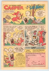 1982 CASPER THE GHOST KÖRNUNG ZEITUNG Vintage 6,5"X10" Zeitschrift Anzeige M710 - Bild 1 von 1