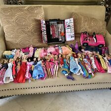 25 Barbie/2 Ken Dolls! Includes Outfits/Shoes/Fancy Closet/JEEP- See Pictures!