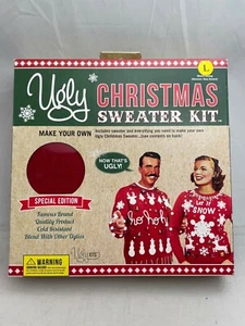 Kit Suéter Feo Navidad Hombre Grande Rojo Cayena - Imagen 1 de 4