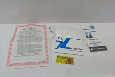 NOS KAWASAKI 1982 CSR KZ750 KZ KIT MANUAL DEL PROPIETARIO OEM 99920-1147-01 OEM  Foto 1 de 4