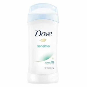 Dove Deodorant Antiperspirant 24HR Invisible Solid Sensitive 2.6 oz Pack of 12 - Picture 1 of 4