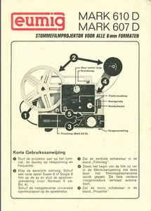 EUMIG 610D 607D Manual de Instrucciones de Usuario Genuino Original USADO folleto Inglés - Imagen 1 de 6
