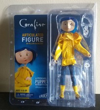 NECA CORALINE ARTICULATED 7" FIGURE RAINCOAT CASE FRESH!