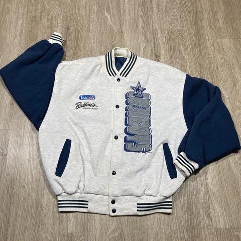 Vintage 90s 00s Dallas Cowboys Sweater XL Y2K NFL Football Bomber Jacket Cover