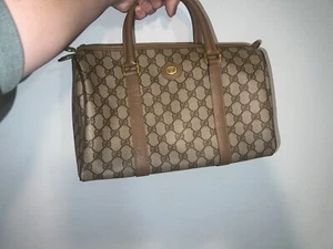 Gucci Joy Black Strap Boston Bag Medium Canvas - Picture 1 of 2