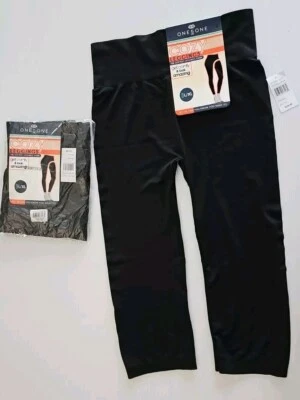 2 One 5 One Women’s Cozy Leggings Black Pants Sz L / XL NEW Two Pairs - Image 1 of 4