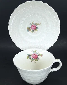 Spode Jewel Copeland Billingsley Rose Flat Cup Teacup & Saucer Set Replacement - Picture 1 of 7