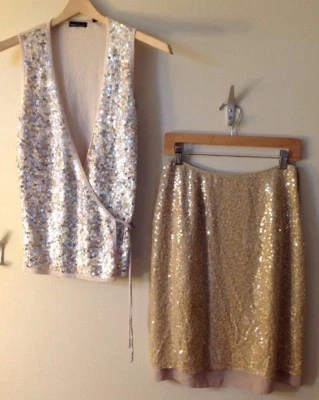 Falda de lentejuelas 8 Jones New York para mujer Foto 1 de 4