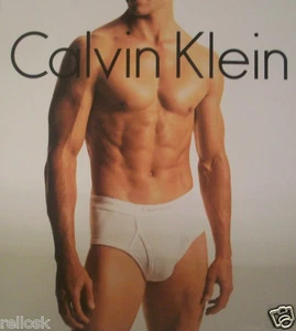 2 CALVIN KLEIN COTTON BIG BRIEFS SIZES: 44 46 48 50 52 54 56 60 BLACK WHITE GRAY - Picture 1 of 15
