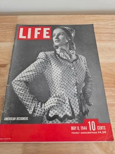 Vintage May 8, 1944 LIFE Magazine - WWII - American Designers - Picture 1 of 4