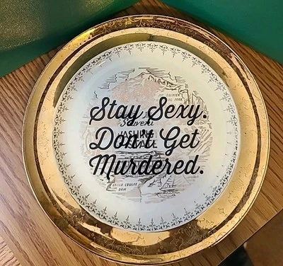 Plato Stay Sexy Feisty Kraft 10"-único-snarky-diversión Foto 1 de 4