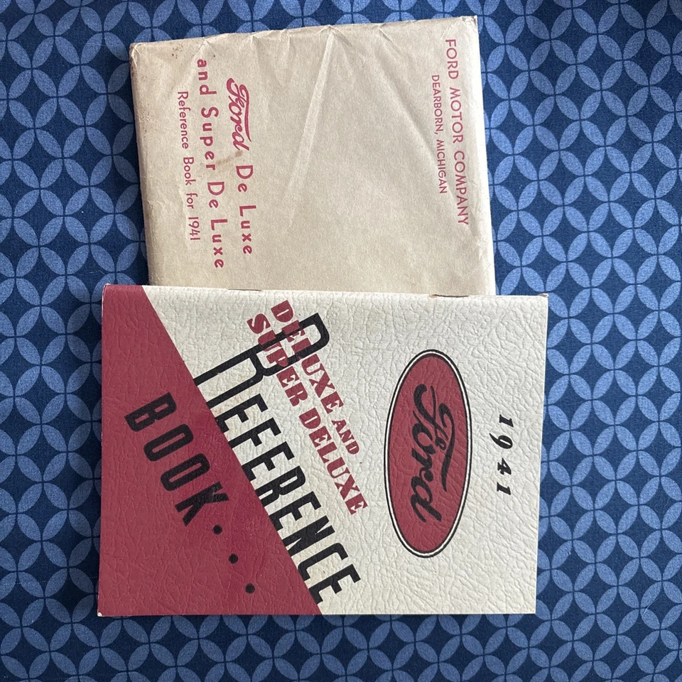 Ford Deluxe 1941 Super Deluxe manual del propietario libro de instrucciones con sobre Foto 1 de 4