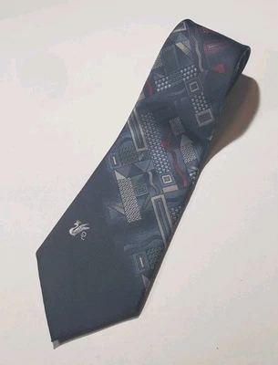 Corbata Don Loper 55,5" Azul Abstracto Años 50 60 De Colección EE. UU. Foto 1 de 4