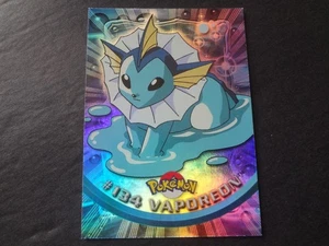 2000 Topps Pokemon Series 3 Rainbow Foil #134 Vaporeon TV Animation 1st Edition - Picture 1 of 2