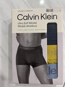 Calvin Klein Hombres Ropa Interior Mediana-3 Paquetes Baúles Modal Totalmente Nuevos - Imagen 1 de 4