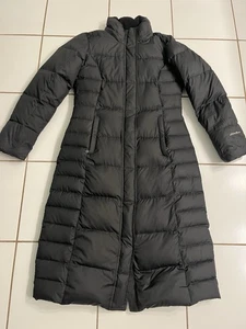 Eddie Bauer Women’s Long Down Puffer Coat Black Size M 80% Down Winter Jacket - Picture 1 of 13