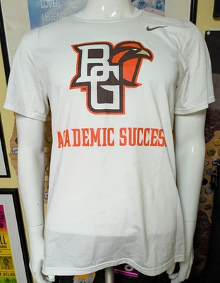 Camiseta deportiva verde boliche BGSU Falcons Nike Performance mediana para mujer 2019 Foto 1 de 4
